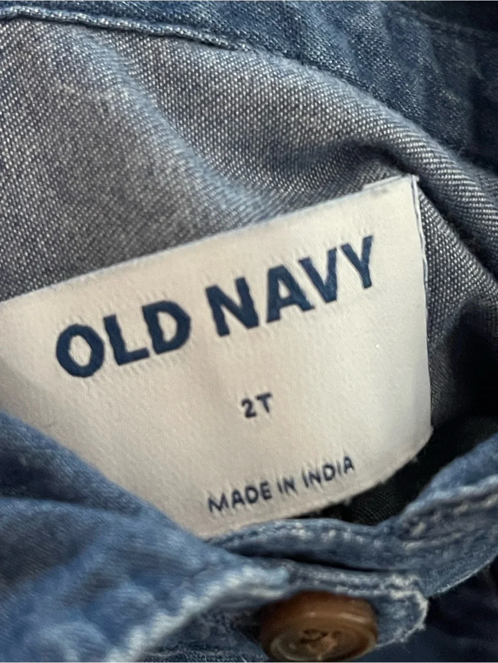 Old Navy Denim Button-Front Shirt in Blue - Cat & Jack Polkadot Pants